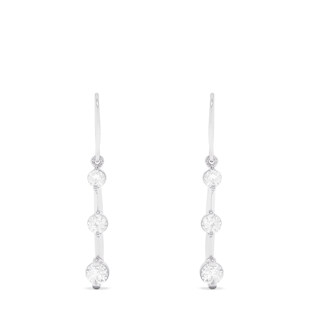 effy diamond drop earrings