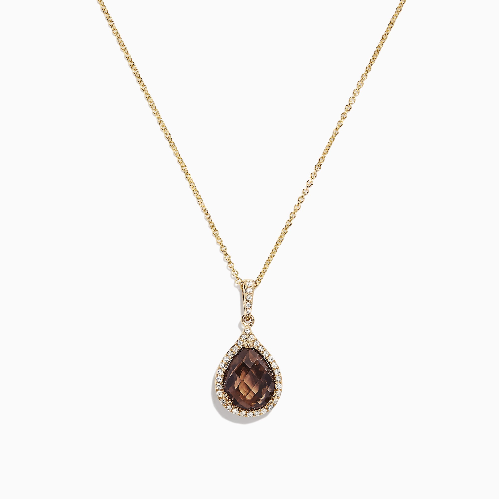 effy smoky quartz necklace