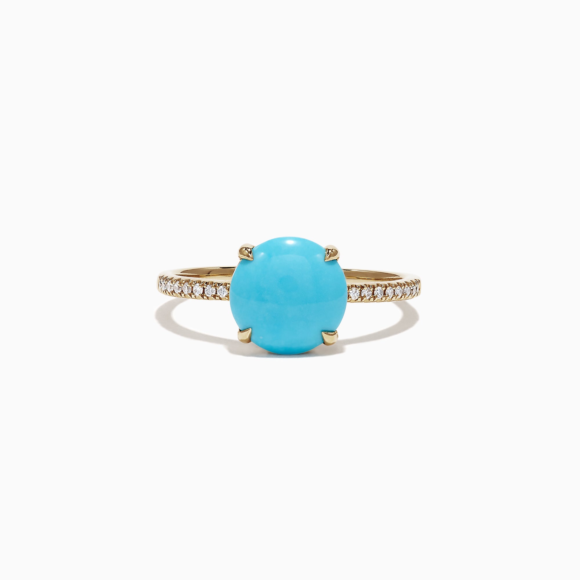 Effy 14K Yellow Gold Turquoise Diamond Ring, 1.40 TCW | effyjewelry.com