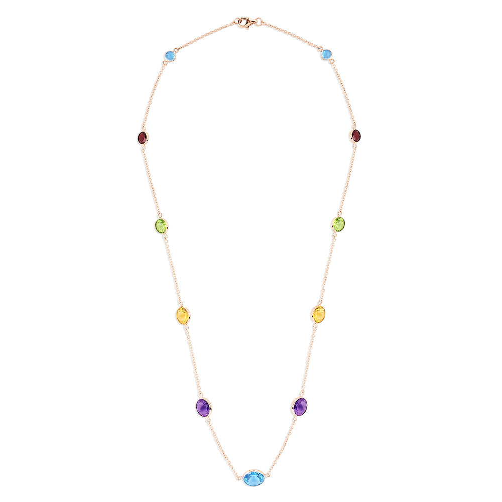 effy multi gemstone necklace