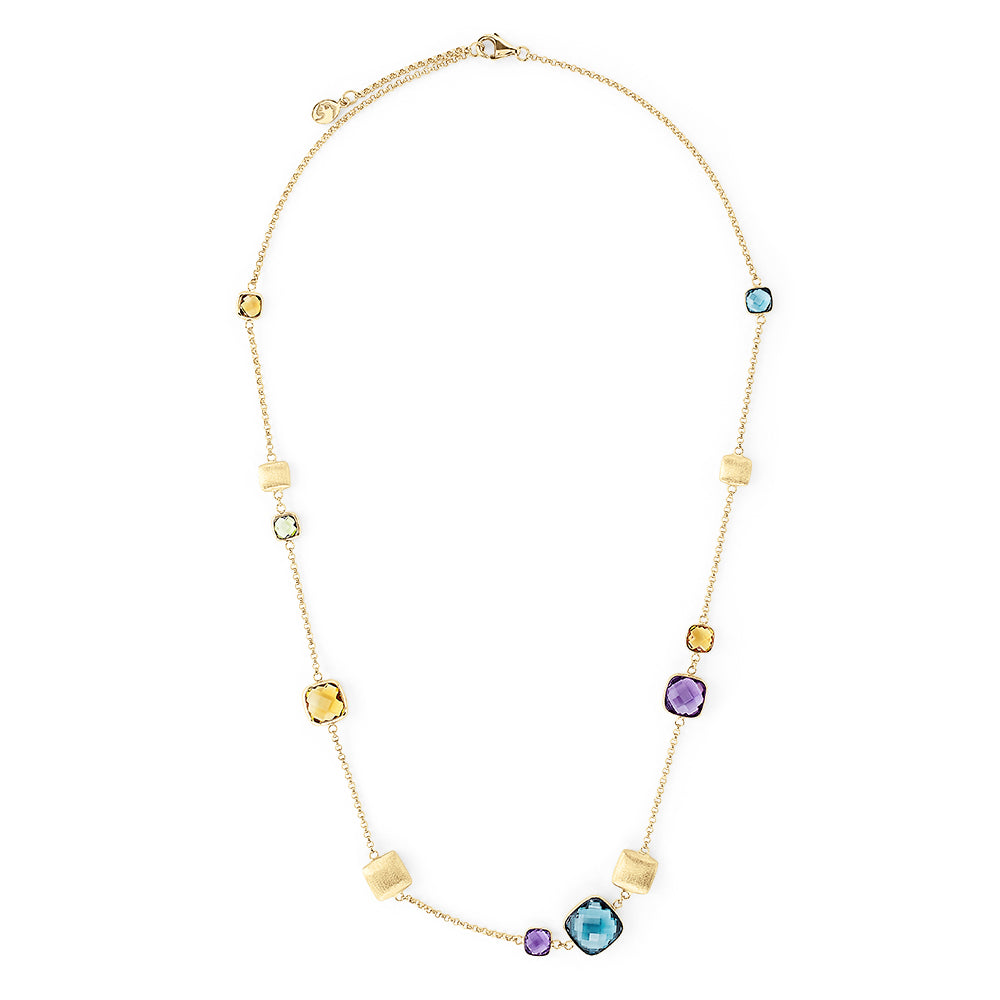 Effy 14K Yellow Gold Multi Gemstone Necklace, 12.05 TCW | effyjewelry.com