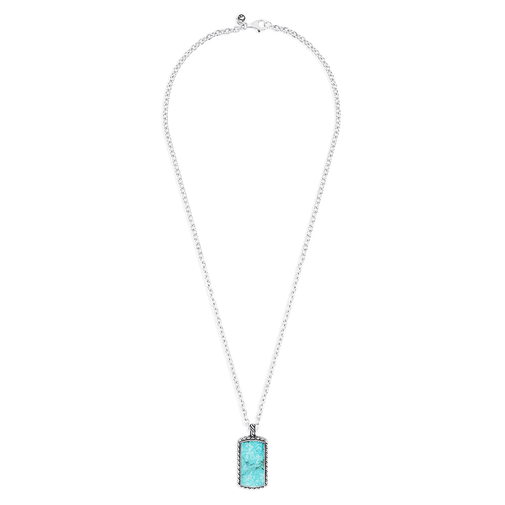 Effy Men's Sterling Silver Turquoise Pendant, 9.40 TCW | effyjewelry.com