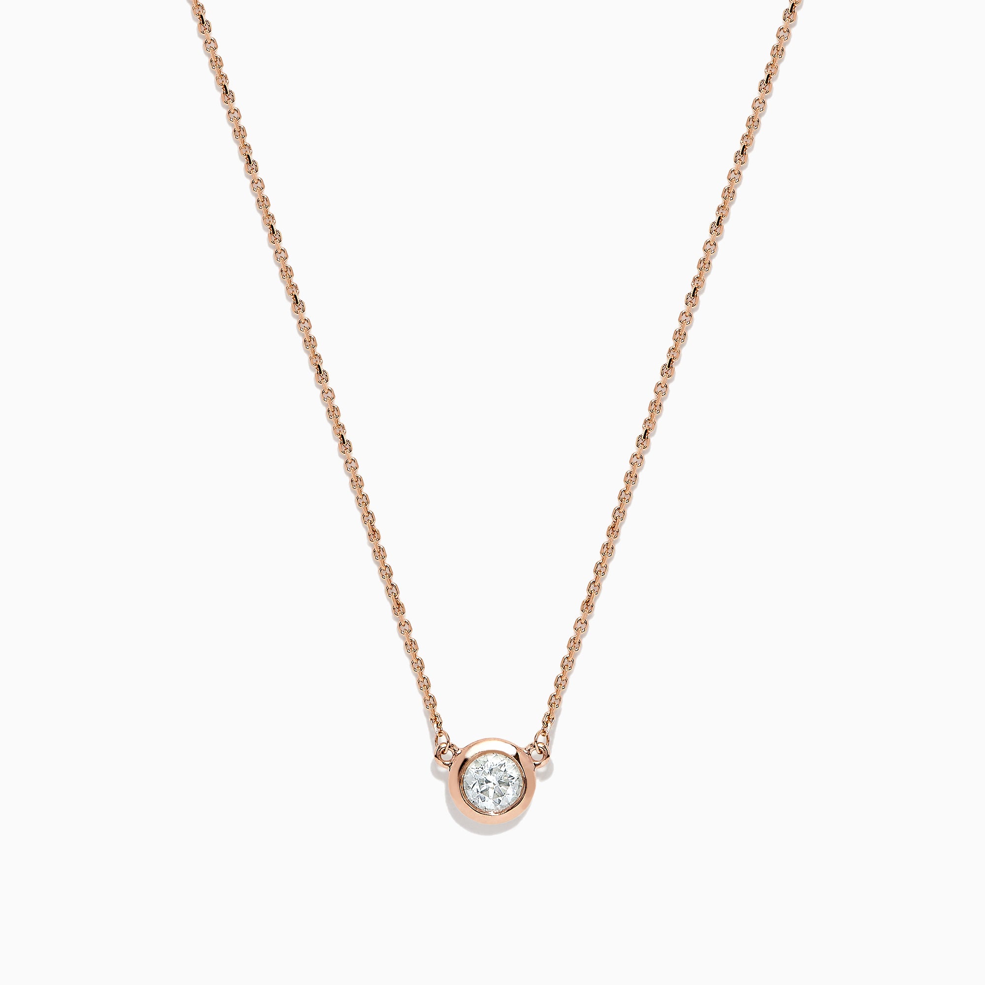 effy rose gold necklace