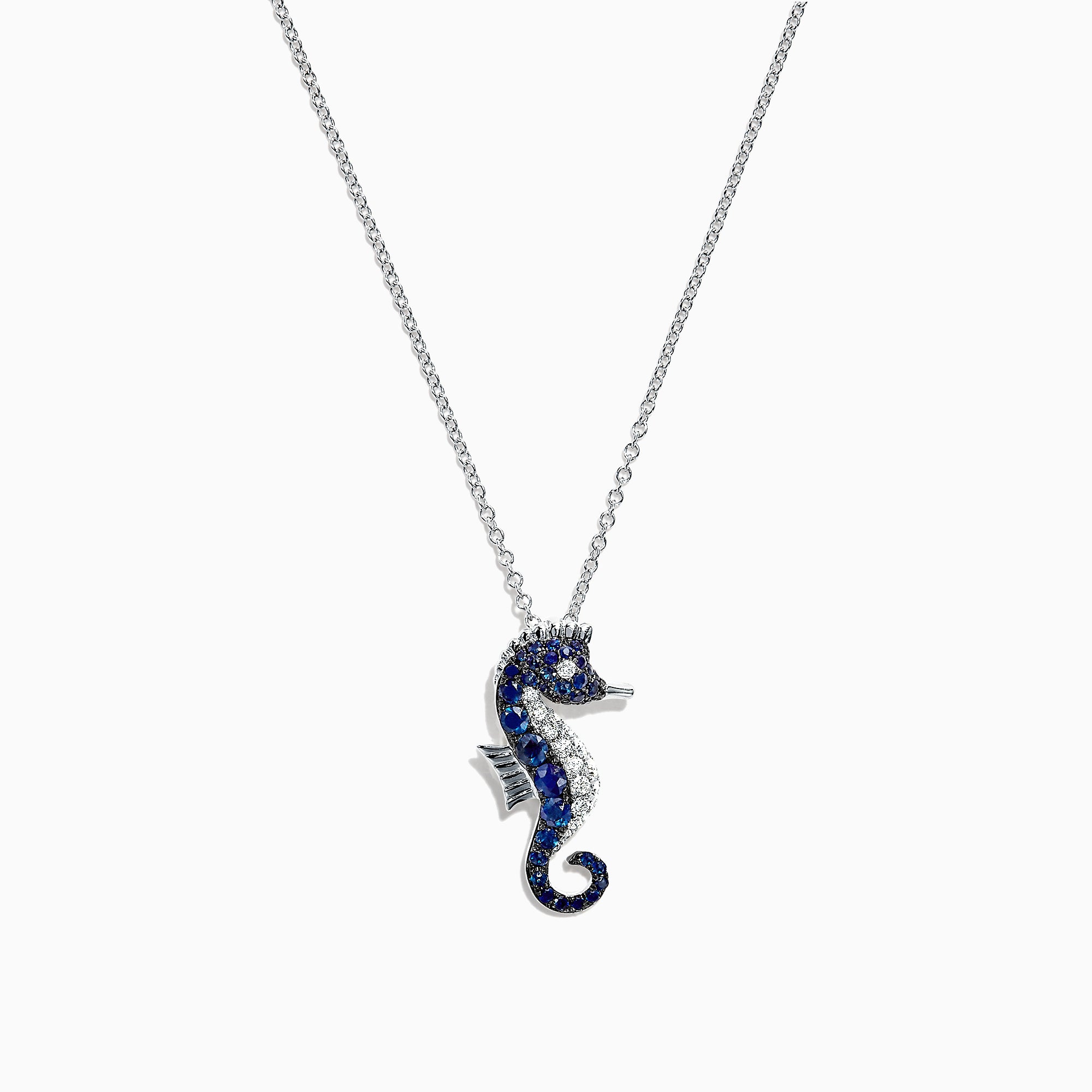 diamond seahorse pendant