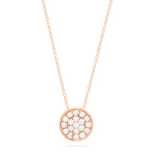 effy diamond disc pendant necklace