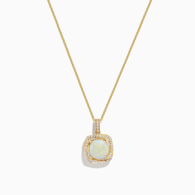 Effy Aurora 14K Rose Gold Opal and Diamond Pendant, 2.57 TCW