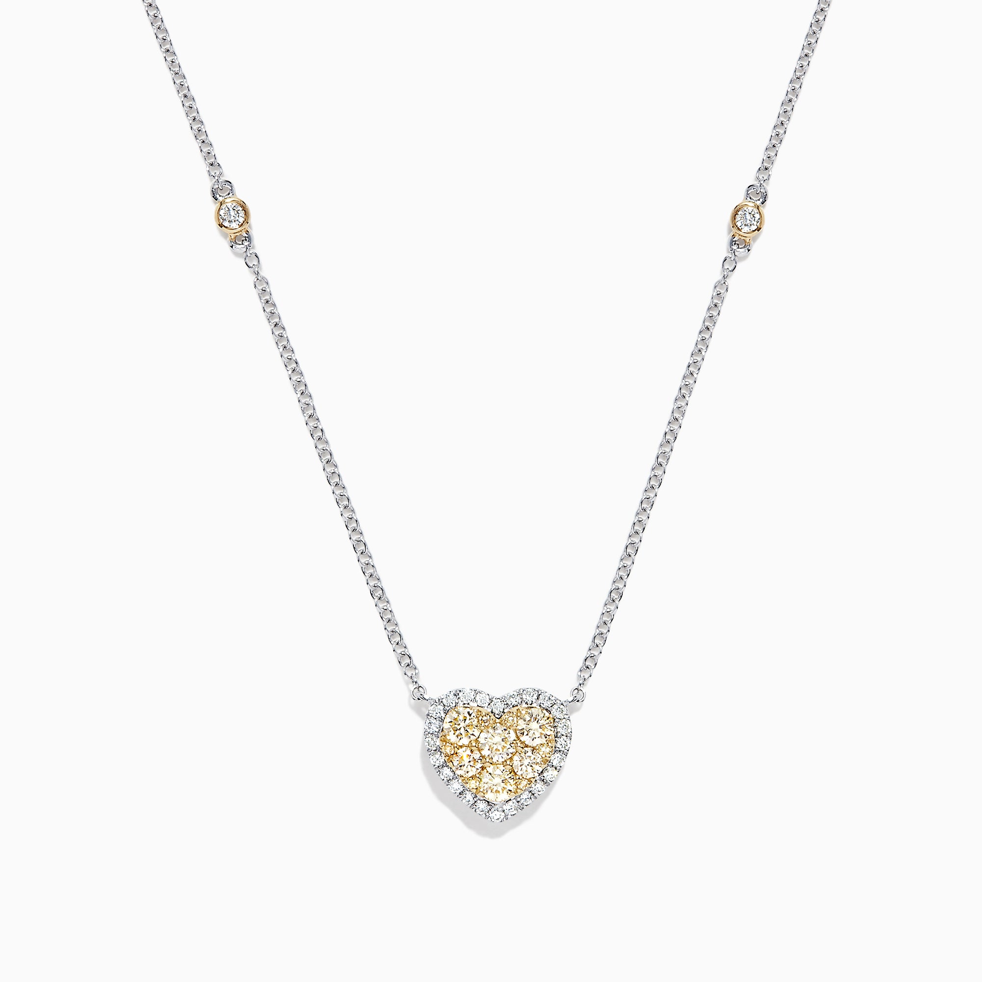 effy diamond heart necklace