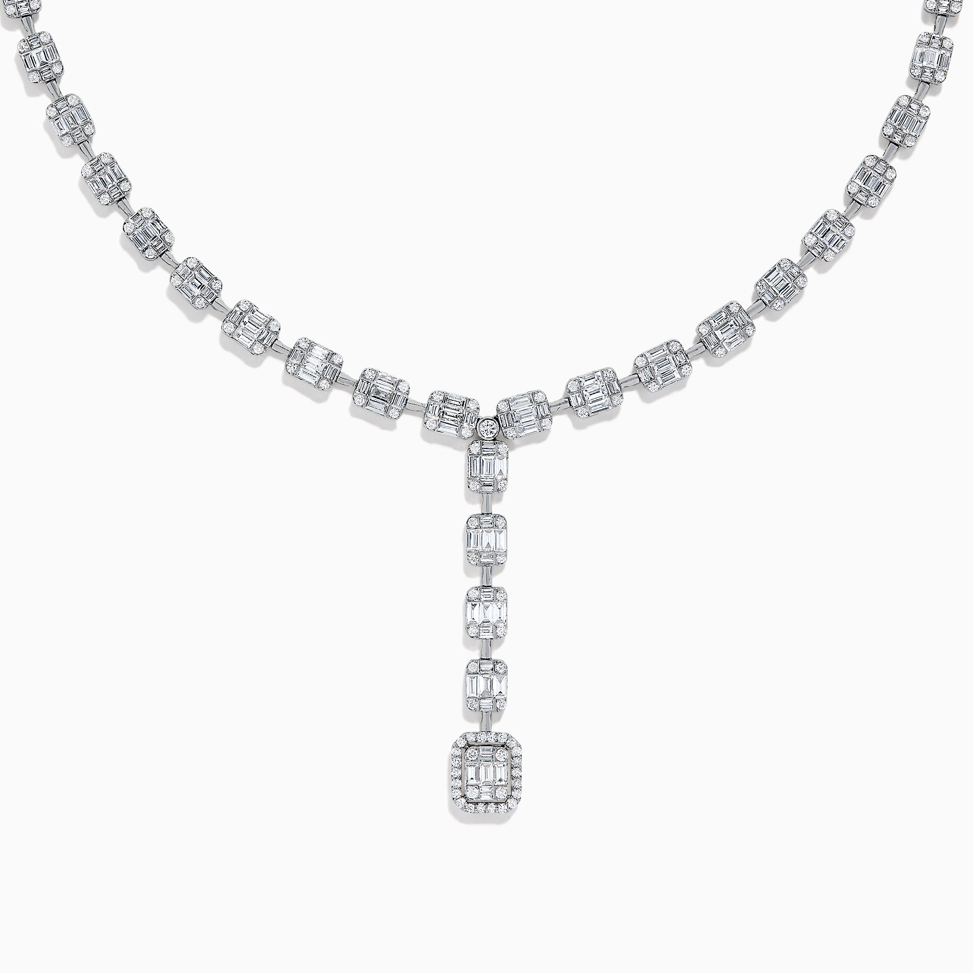 Effy Classique 18K White Gold Diamond Lariat Necklace, 3.74 TCW ...