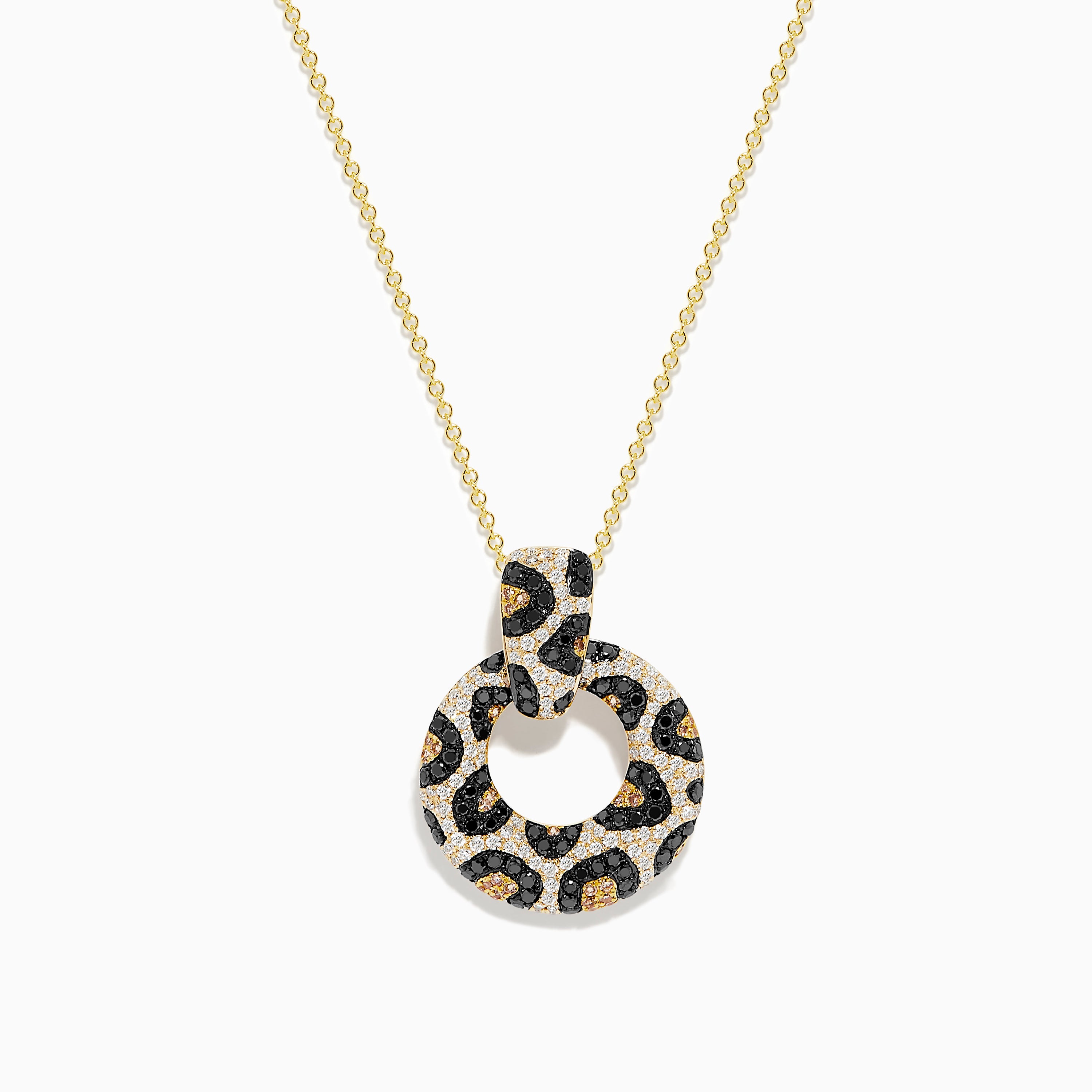 Signature 14K Yellow Gold Diamond Spot Pendant - effyjewelry.com product image