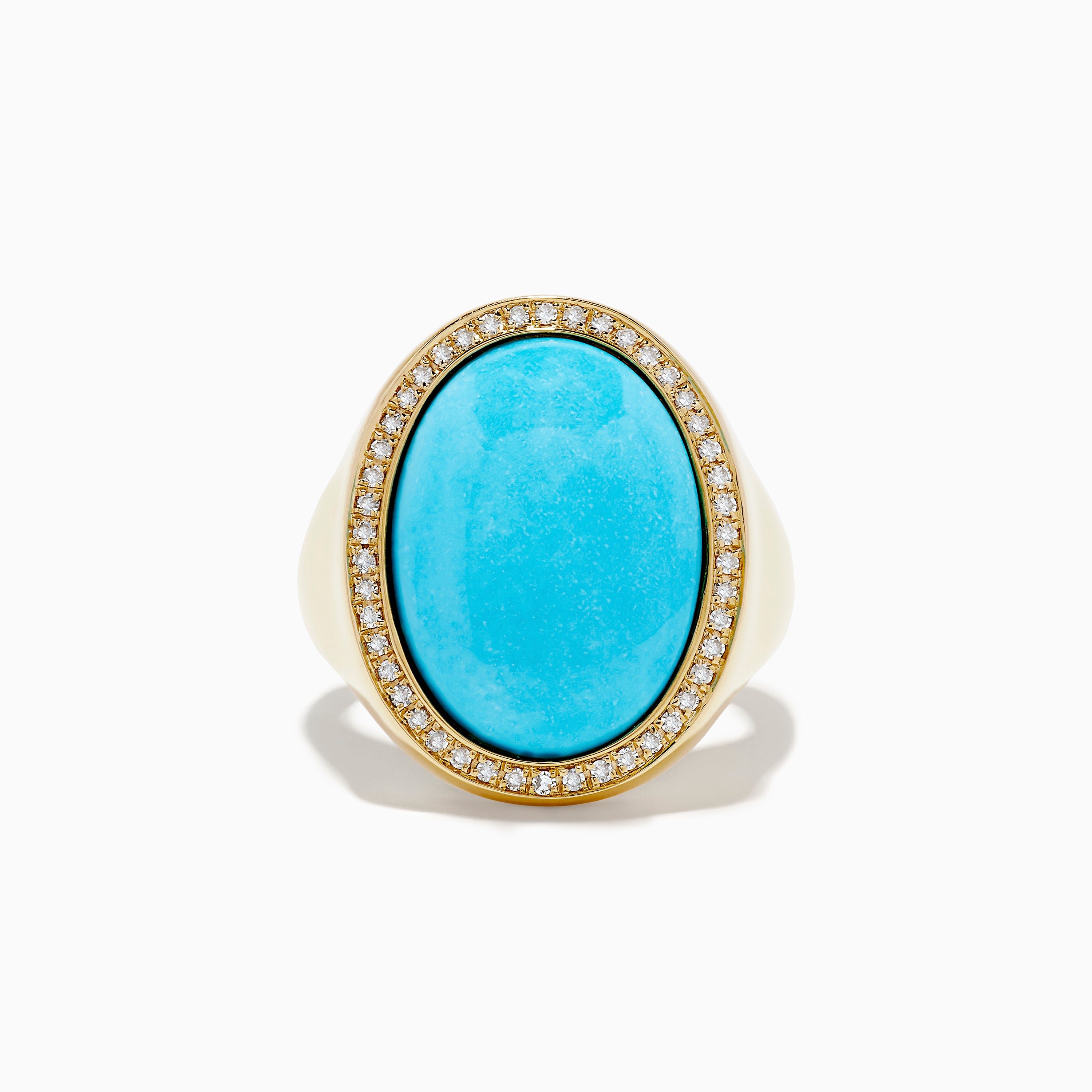 Effy 14K Yellow Gold Turquoise and Diamond Ring | effyjewelry.com