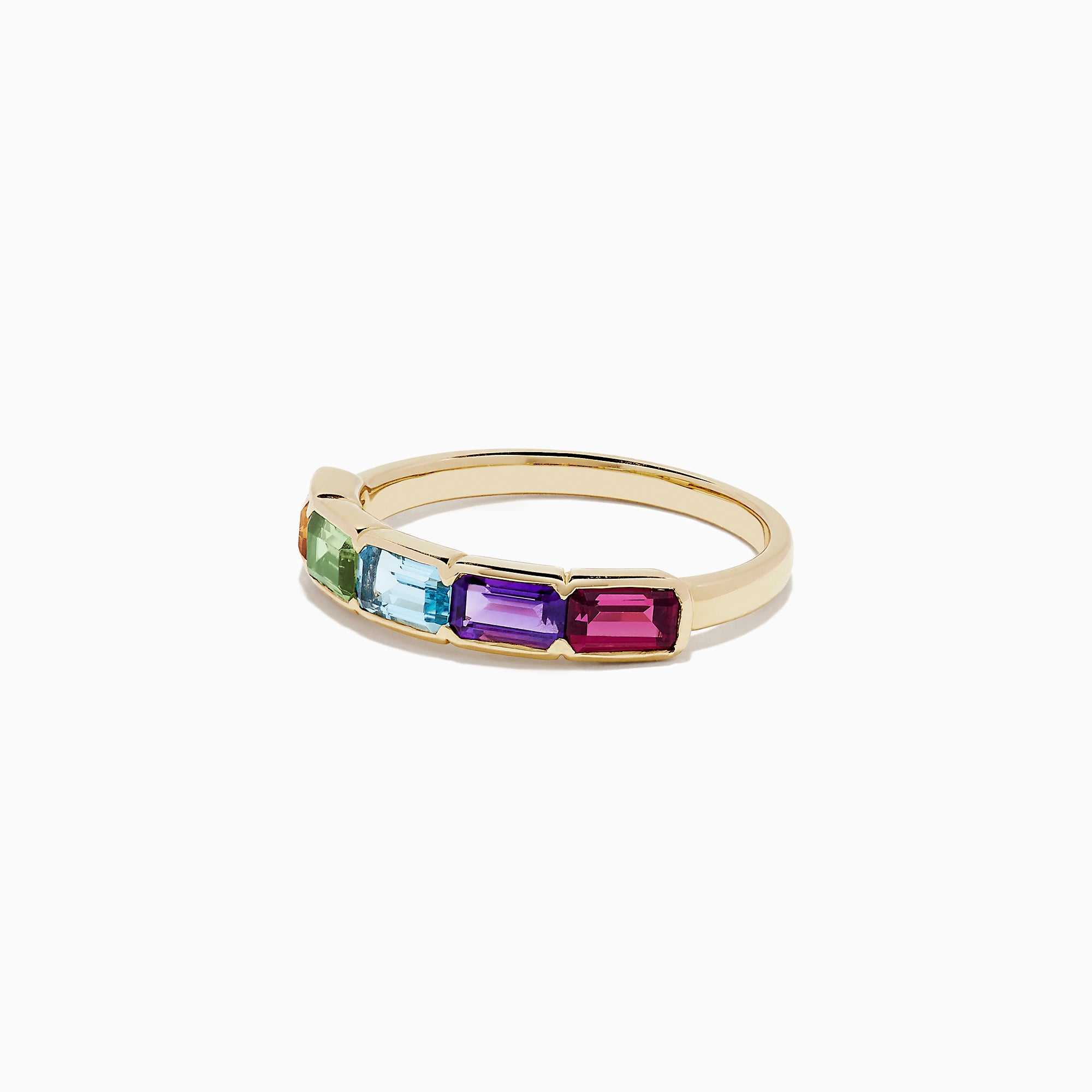 Effy Mosaic Gold 14K Yellow Gold Multi Gemstone Ring, 1.55 TCW ...