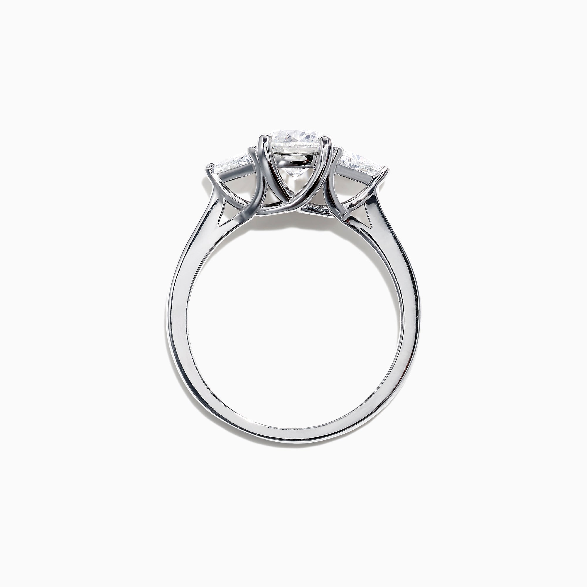 Effy Bridal 14k White Gold 3 Stone Diamond Ring 125 Tcw 