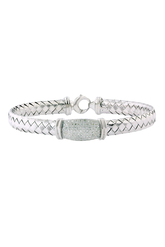 Effy 925 Sterling Silver and Diamond Bracelet, .24 TCW | effyjewelry.com