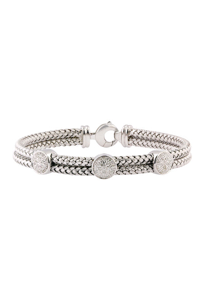 Effy 925 Sterling Silver and Diamond Bracelet, .12 TCW | effyjewelry.com