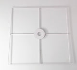 16x16" Hub for Pockets up to 17.2" Wide Pockets White