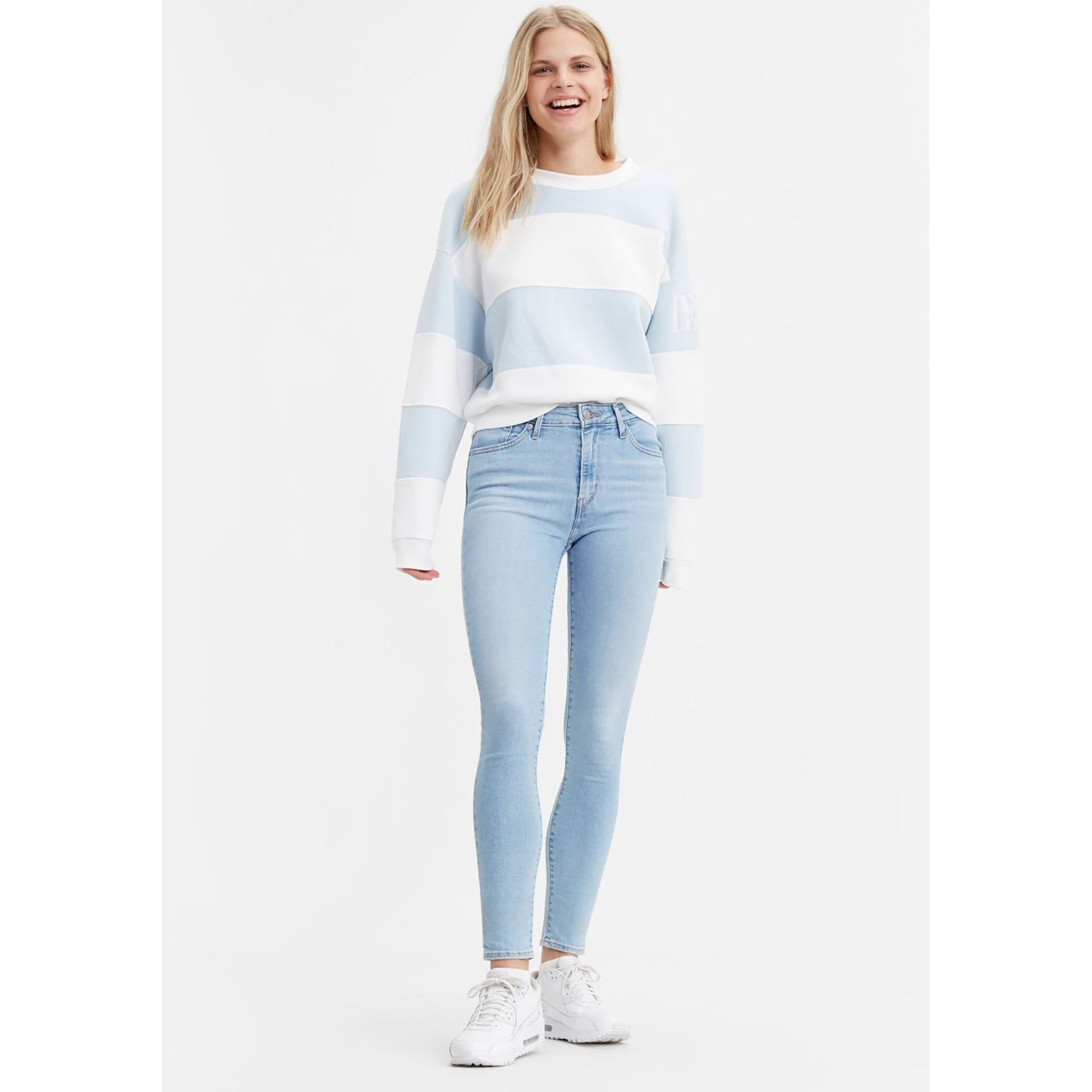 levi's 721 high rise skinny light wash