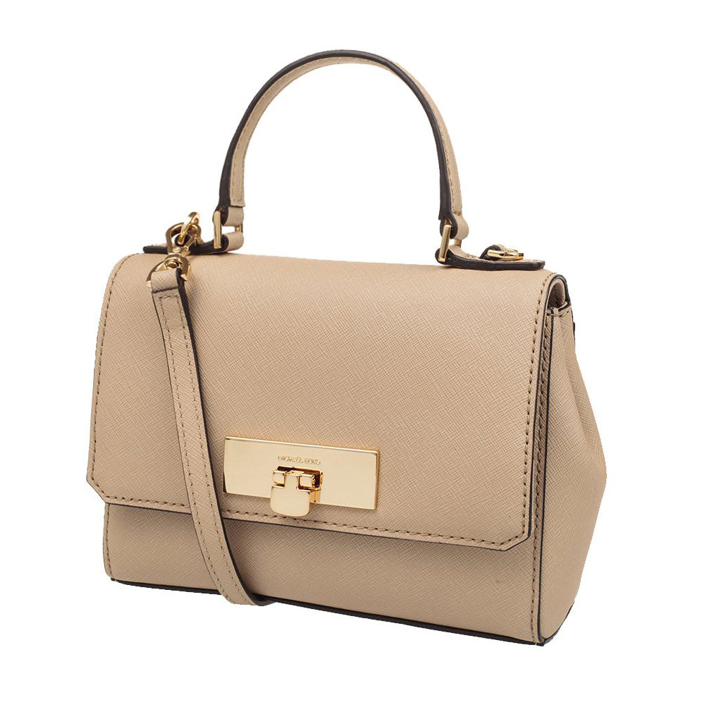 Michael Kors Callie Crossbody Handbag Bisque Leather X-Small (35F6GYAC ...