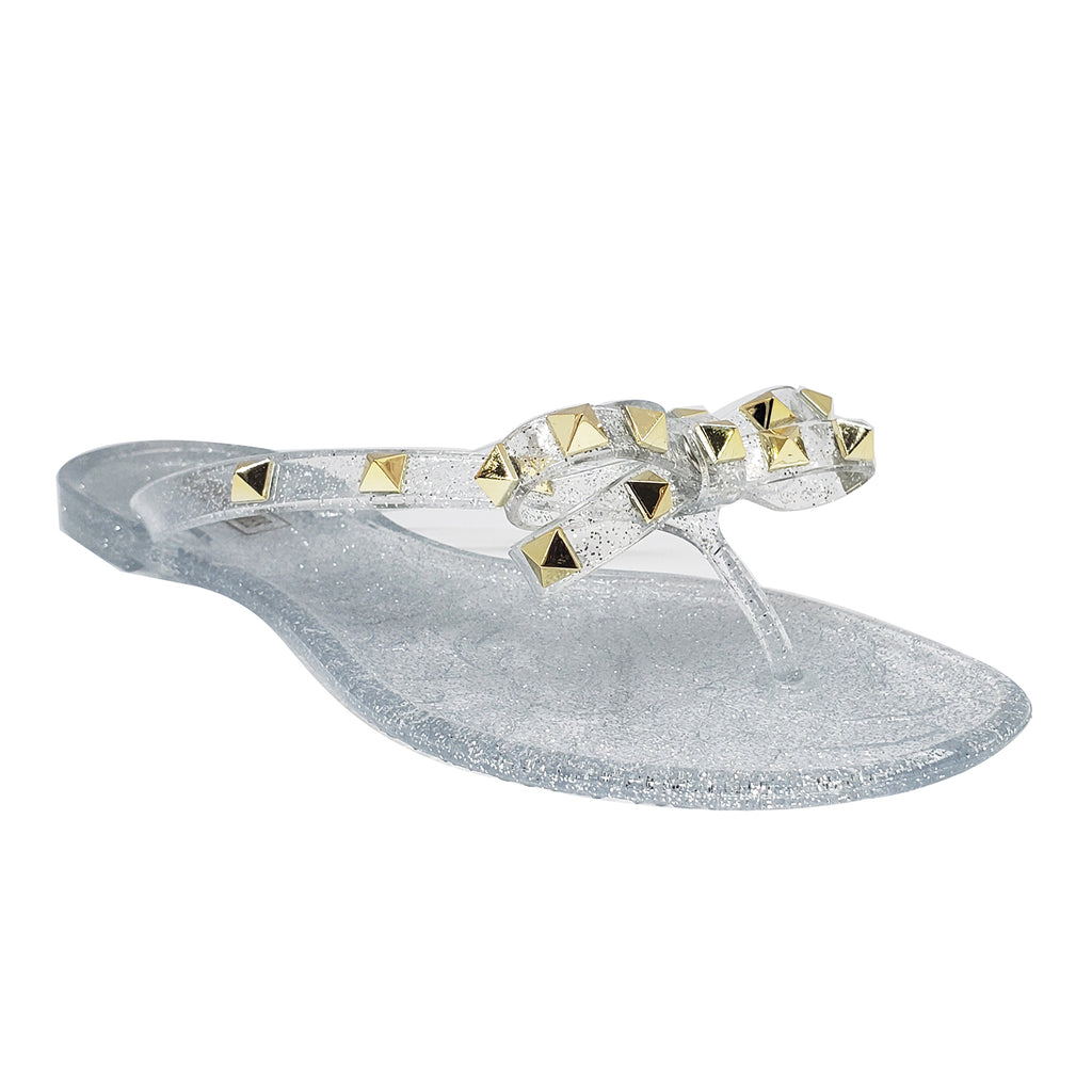 clear sparkly jelly sandals