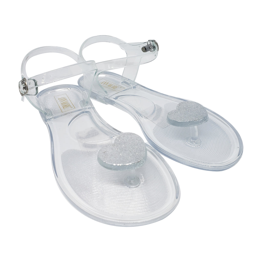 clear jelly sandals