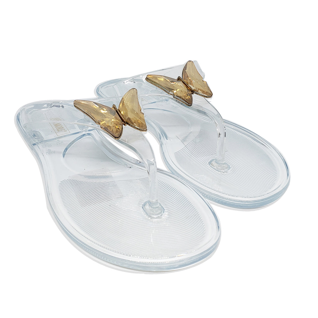 clear jelly sandals