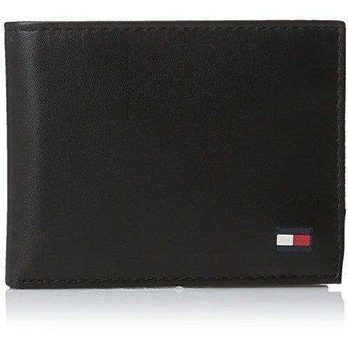 tommy hilfiger men's leather passcase billfold wallet