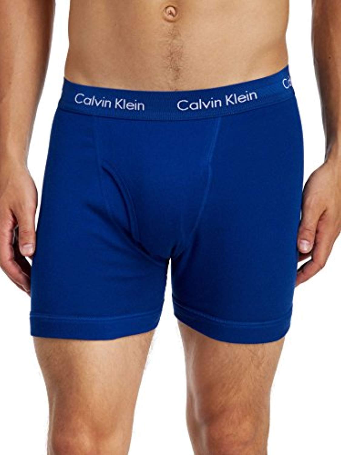 Calvin Klein Men's Holiday Cotton Boxer Brief 4-Pack, Particle Blue Mu ...