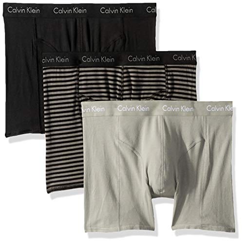 Calvin Klein Microfiber Stretch Boxer Briefs 3-Pack Black NB1290-001 - Free  Shipping at LASC