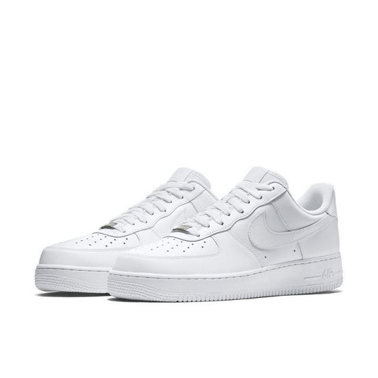 Nike Air Force 1 AF1 '82 Mens Size 13 US Leather Shoes Triple White  315122-111