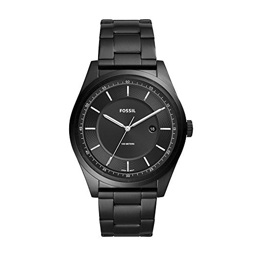 Fossil Men's Mathis Quartz Stainless Steel Casual Watch Black ( FS5425 –  Rafaelos