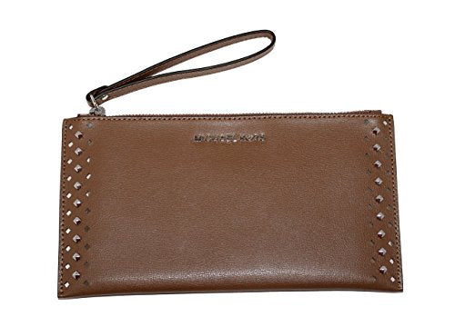 Michael Kors Fulton Large Top Zip Leather Wristlet Clutch Wallet Lugga –  Rafaelos
