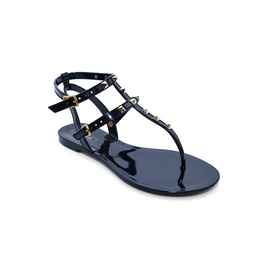 Victoria Adames Valencia Clear Glitter Jelly Sandals – Rafaelos