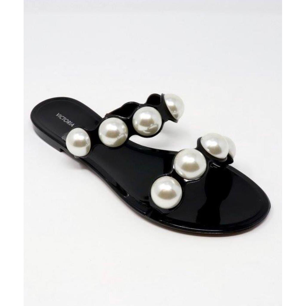 pearl jelly sandals