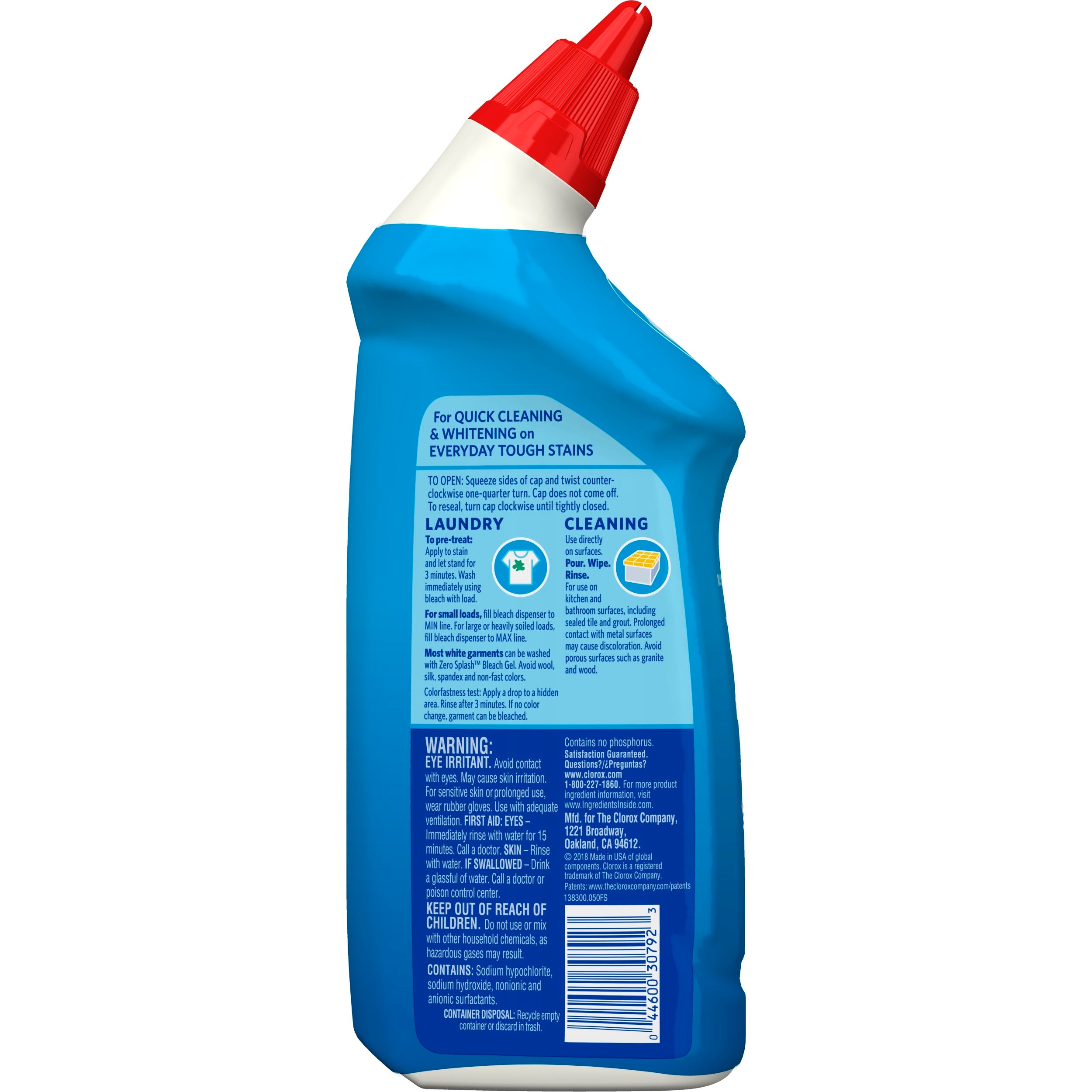 Clorox Zero Splash Bleach Gel, 24 oz (709 ml) – Rafaelos