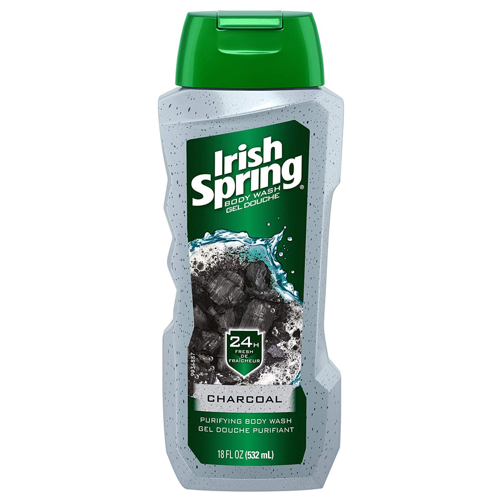 Irish Spring Charcoal Purifying Body Wash 18 fl oz 532 ml (2 pack