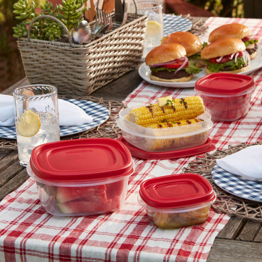 Rubbermaid 2030328 Easy Find Vented Lid Food Storage Container, 3-Cup (4)