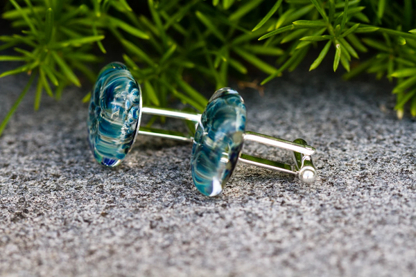 Blue Moon Cuff Links