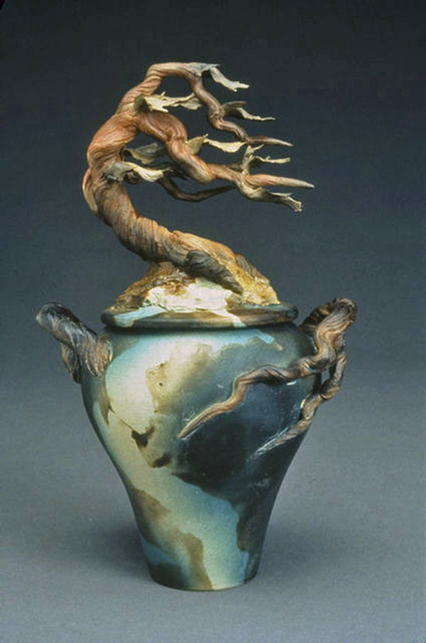 Cyprus Ginger Ceramic Urn Jar for Ashes of Loved Ones by Bonnie $339.00