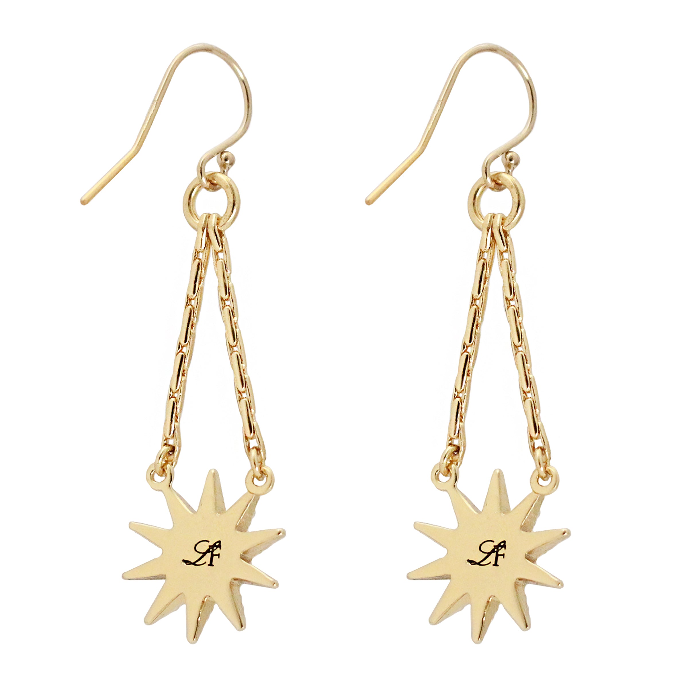 Electra V Earring - Gold & Pearl