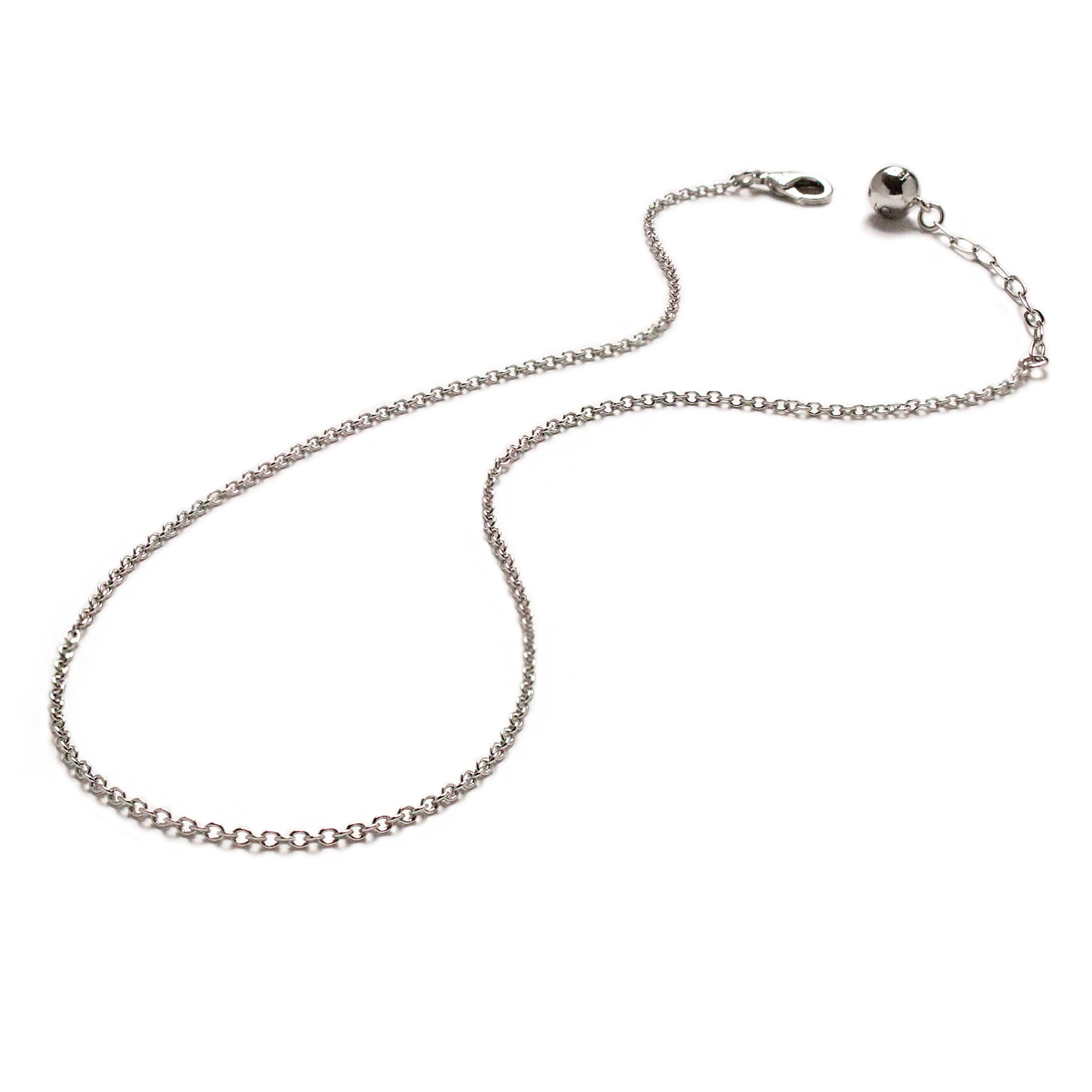 Plaza Cable Link Necklace Base - Silver