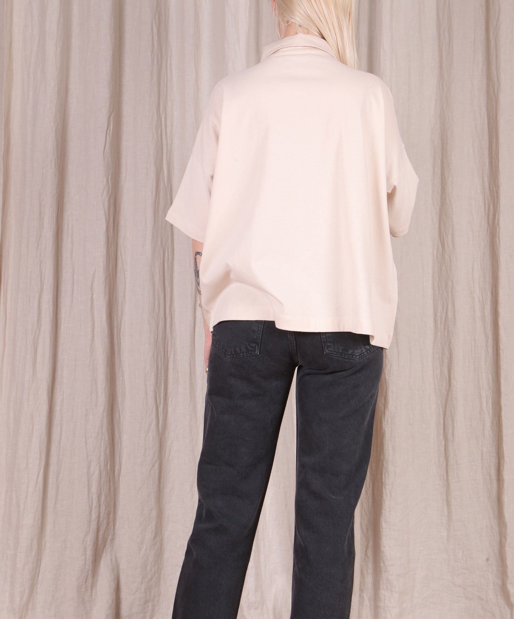 Beaumont Organic-Naomi-May Cotton + Linen Shirt // Cream