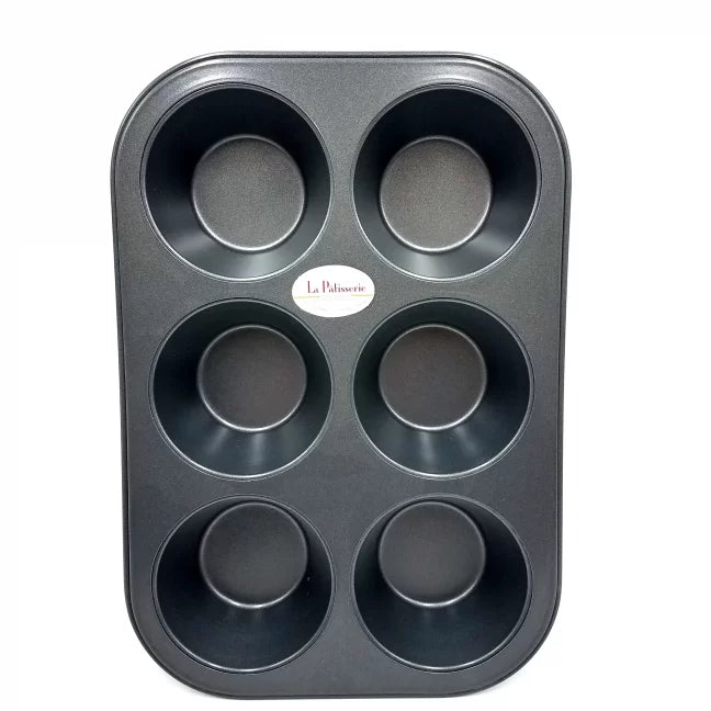 Fox Run Muffin and Cupcake Pan, Micro, Extra Small 6 Cup, Stainless Steel