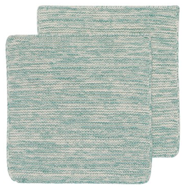 Monaco Dual Purpose Terry Kitchen Towels - Mineral Green