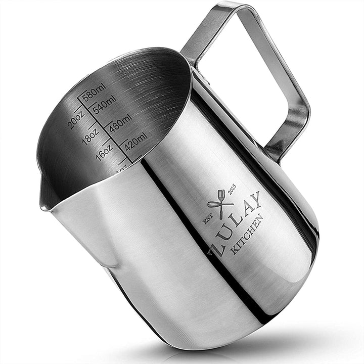  Zulay Kitchen 32oz Stainless Steel Milk Frothing