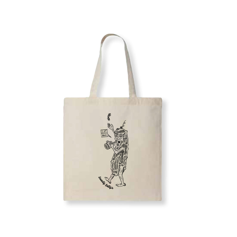 Sweaty Betty's - Pickle Back - Natural Tote Bag – KT8 Merch Co.
