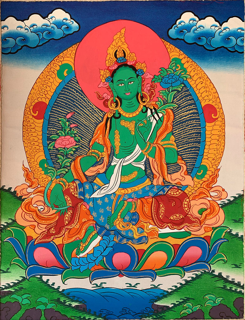 Green Tara Thangka #5 | Potala Gate