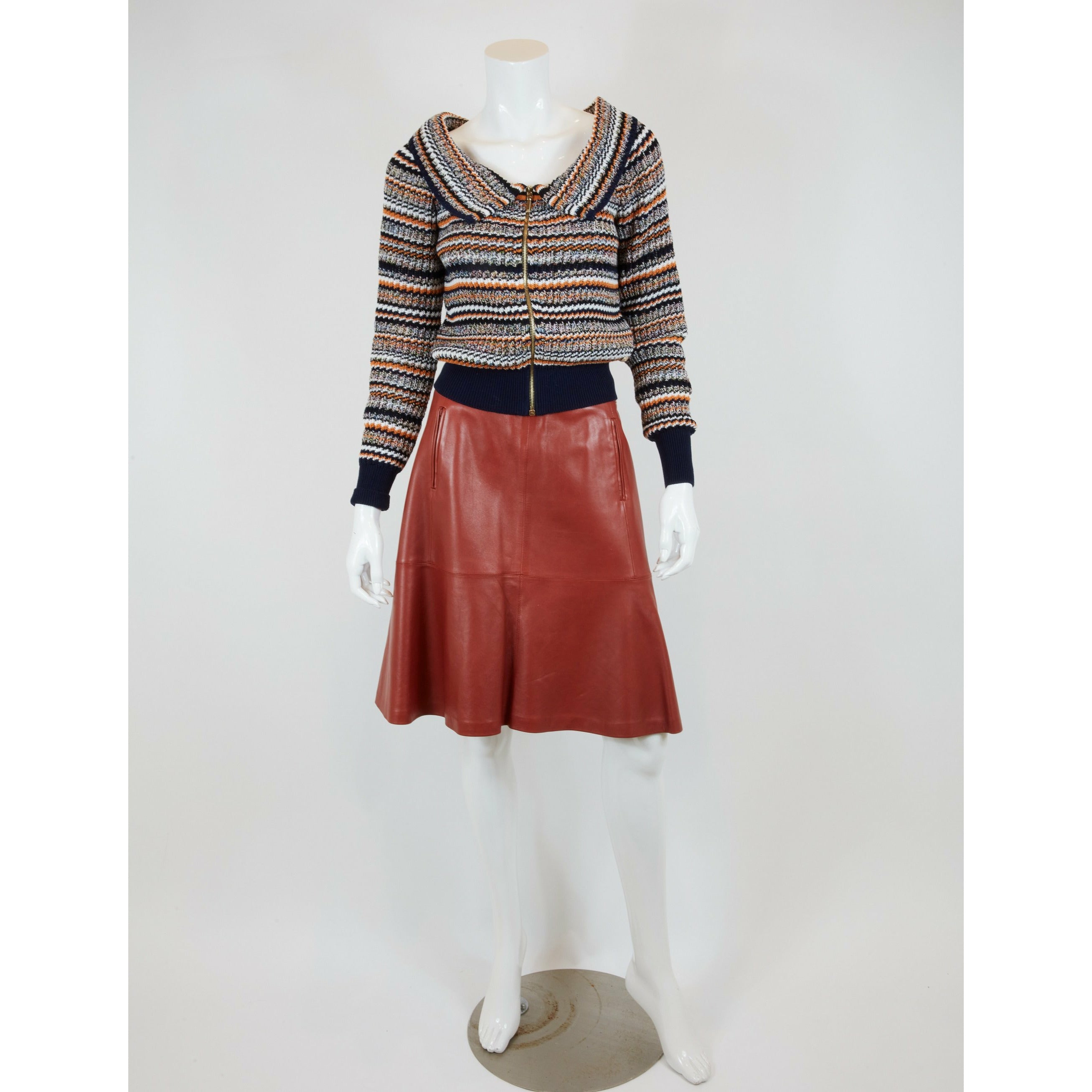 Women's Chanel Size 42 Rust Skirt