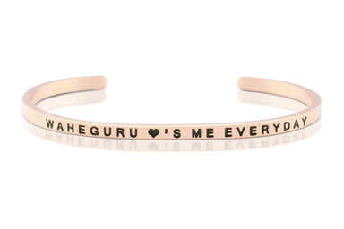 Waheguru Loves Me Everyday Rose Gold Band Sikhexpo waheguru loves me everyday rose gold band