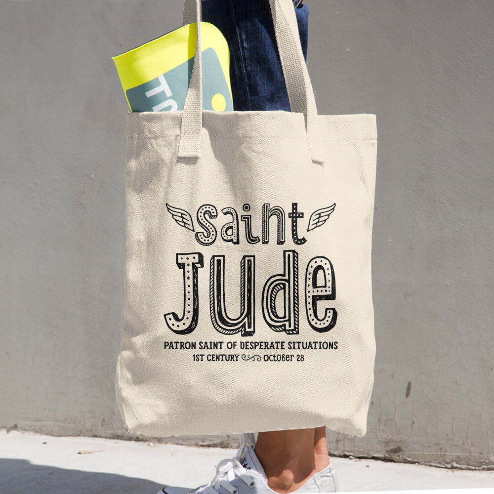 Saint Jude Tote Bag Patron Saint of Desperate Situations Catholic