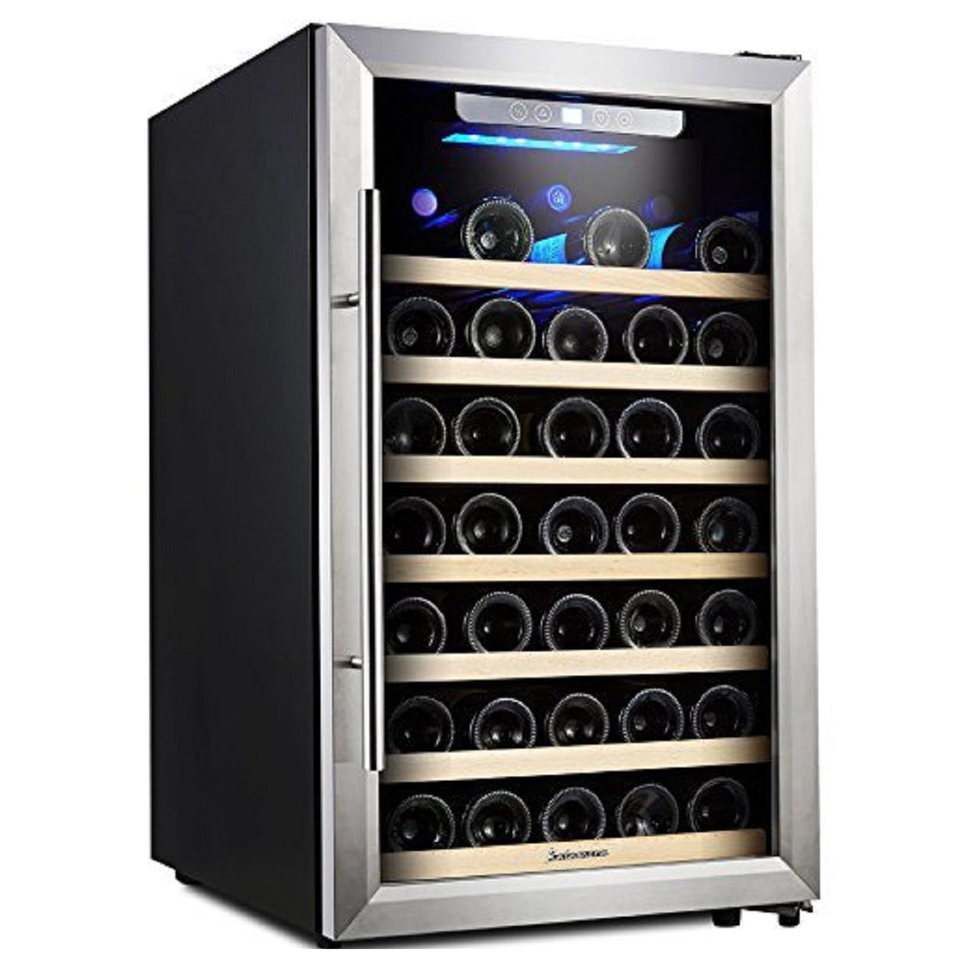 Kalamera 50 Bottle Compressor Wine Refrigerator Single Zone with Touch