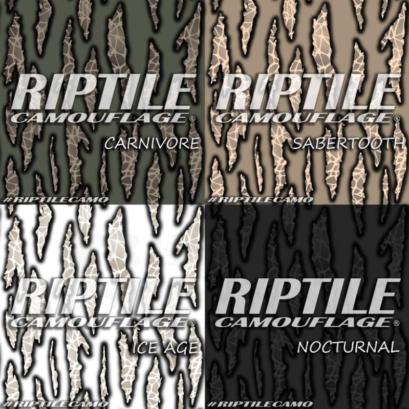 RIPTILE Camouflage Stencil Pack for Duracoat, Cerakote, Gunkote & Spray